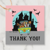 Scooby-Doo Spooktacular Baby shower Bedankt Bedankjes Labels (Voorkant)