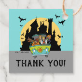 Scooby-Doo Spooktacular Baby shower Bedankt Bedankjes Labels (Achterkant)