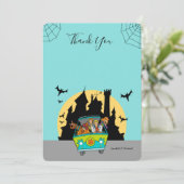 Scooby-Doo Spooktacular Baby shower Bedankt Kaart (Staand voorkant)