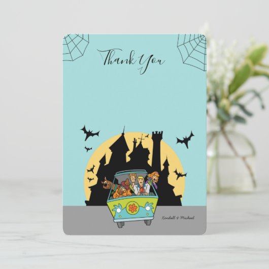 Scooby-Doo Spooktacular Baby shower Bedankt Kaart (Staand voorkant)