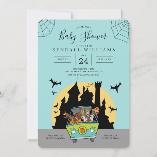 Scooby-Doo Spooktacular Baby shower Kaart (Voorkant)