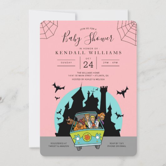 Scooby-Doo Spooktacular Baby shower Kaart (Voorkant)