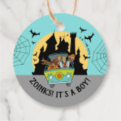 Scooby-Doo Spooktacular Halloween Baby shower Bedankjes Labels (Achterkant)