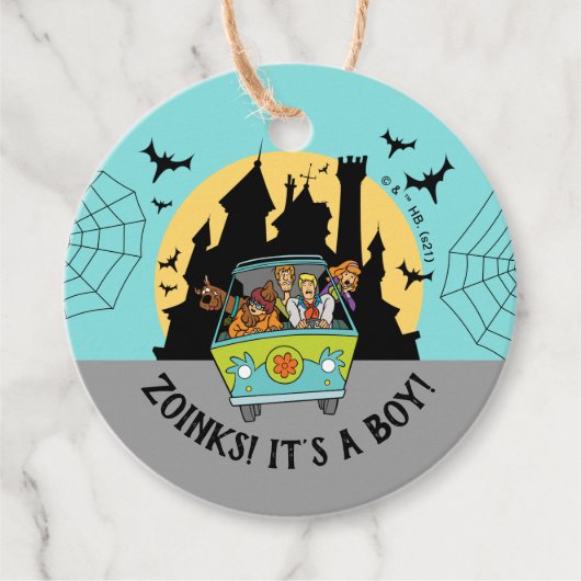 Scooby-Doo Spooktacular Halloween Baby shower Bedankjes Labels (Voorkant)