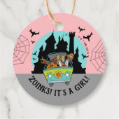 Scooby-Doo Spooktacular Halloween Baby shower Bedankjes Labels (Achterkant)