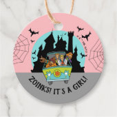 Scooby-Doo Spooktacular Halloween Baby shower Bedankjes Labels (Voorkant)