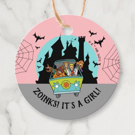 Scooby-Doo Spooktacular Halloween Baby shower Bedankjes Labels (Voorkant)