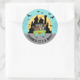 Scooby-Doo Spooktacular Halloween Baby shower Ronde Sticker