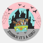 Scooby-Doo Spooktacular Halloween Baby shower Ronde Sticker (Voorkant)