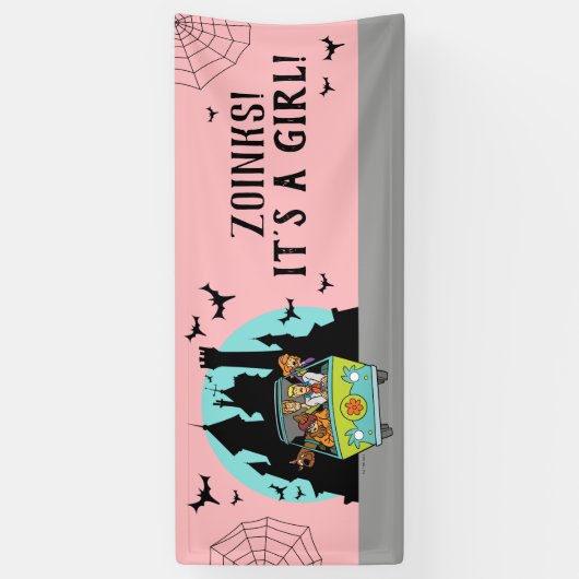 Scooby-Doo Spooktacular Halloween Baby Shower Spandoek (Verticaal)