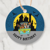 Scooby-Doo Spooktacular Halloween Birthday Bedankjes Labels (Achterkant)