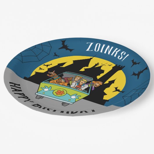 Scooby-Doo Spooktacular Halloween Birthday Papieren Bordje (Gekanteld)