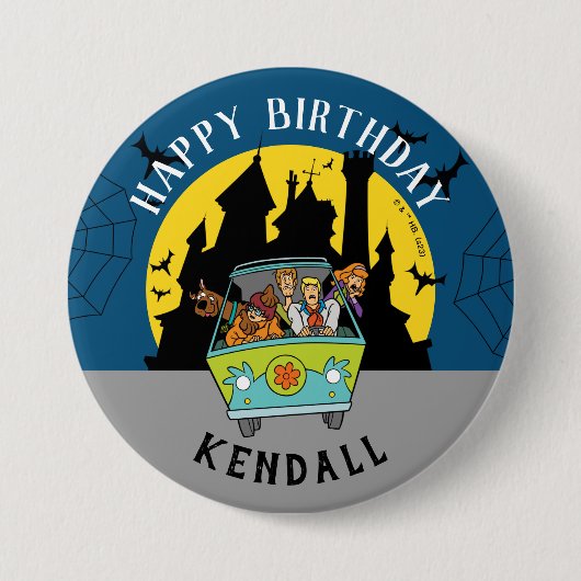Scooby-Doo Spooktacular Halloween Birthday Ronde Button 7,6 Cm (Voorkant)