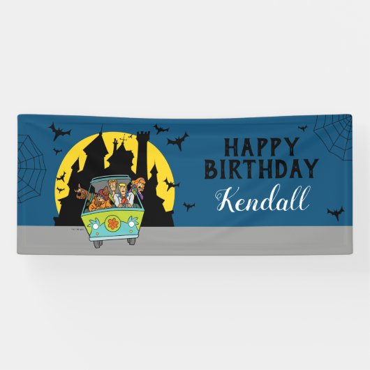 Scooby-Doo Spooktacular Halloween Birthday Spandoek (Horizontaal)
