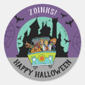 Scooby-Doo Spooktacular Halloween Party Ronde Sticker (Voorkant)