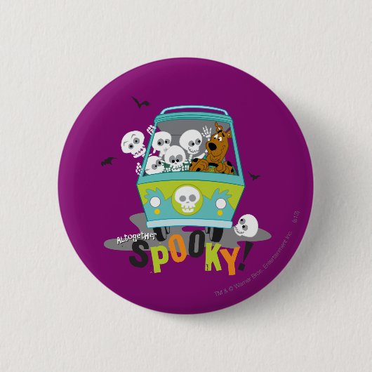Scooby-Doo Spooky Mystery Machine Ronde Button 5,7 Cm (Voorkant)