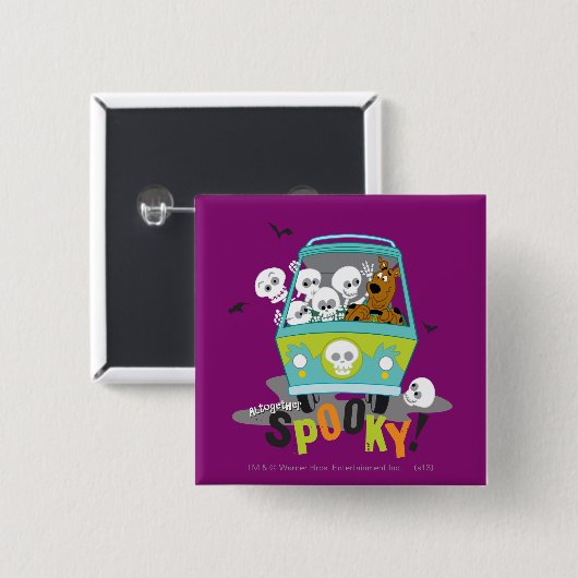 Scooby-Doo Spooky Mystery Machine Vierkante Button 5,1 Cm (Voorkant /achterkant)