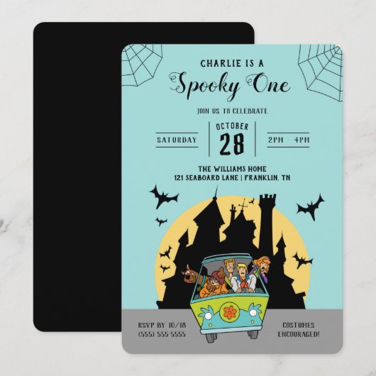 Scooby-Doo | Spooky One Halloween Verjaardag Kaart (Voorkant / Achterkant)