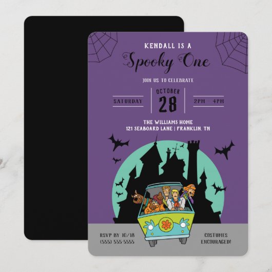 Scooby-Doo | Spooky One Halloween Verjaardag Kaart (Voorkant / Achterkant)