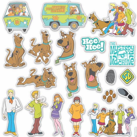 Scooby Doo Sticker set (Voorkant)