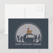 Scooby-Doo Style Tribal Van Silhouette Briefkaart (Voorkant / Achterkant)