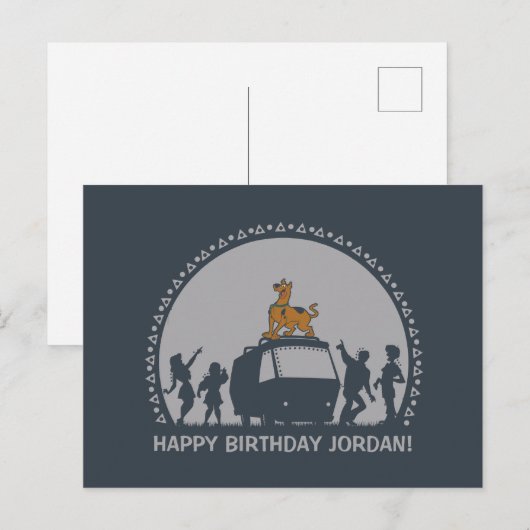 Scooby-Doo Style Tribal Van Silhouette Briefkaart (Voorkant / Achterkant)