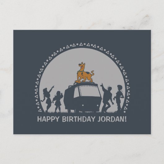 Scooby-Doo Style Tribal Van Silhouette Briefkaart (Voorkant)