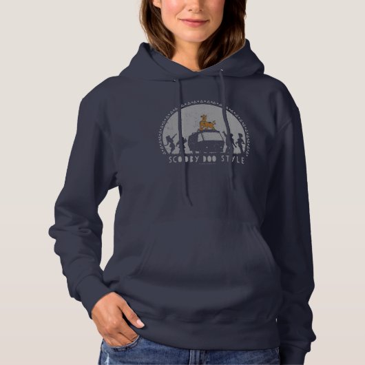 Scooby-Doo Style Tribal Van Silhouette Hoodie (Voorkant)