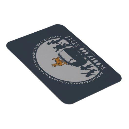 Scooby-Doo Style Tribal Van Silhouette Magneet (Rechterzijde)