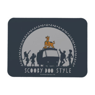 Scooby-Doo Style Tribal Van Silhouette Magneet