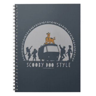 Scooby-Doo Style Tribal Van Silhouette Notitieboek