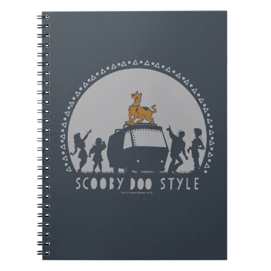 Scooby-Doo Style Tribal Van Silhouette Notitieboek (Voorkant)