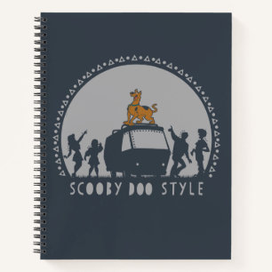 Scooby-Doo Style Tribal Van Silhouette Notitieboek