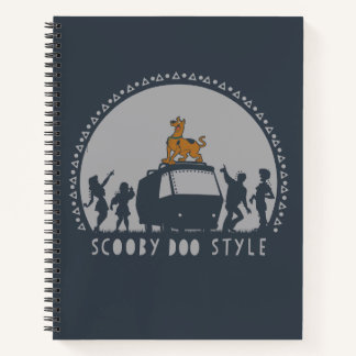 Scooby-Doo Style Tribal Van Silhouette Notitieboek