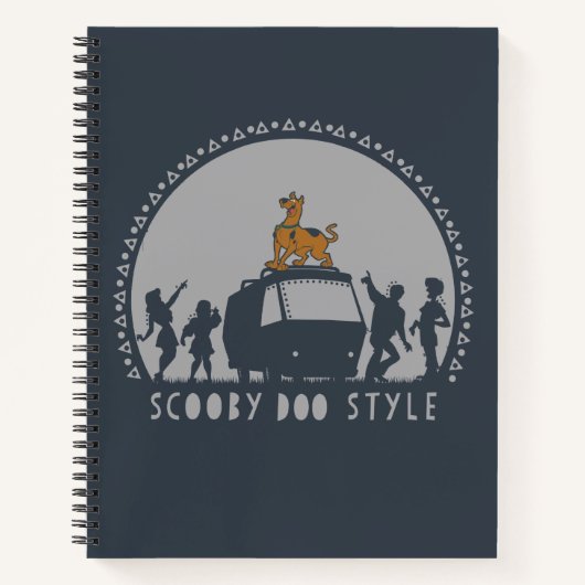 Scooby-Doo Style Tribal Van Silhouette Notitieboek (Voorkant)