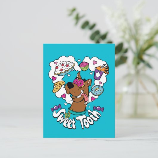 Scooby-Doo "Sweet Tooth" Briefkaart (Staand voorkant)