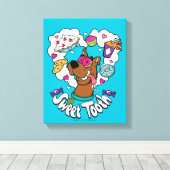 Scooby-Doo "Sweet Tooth" Canvas Afdruk (Insitu (Houten vloer))