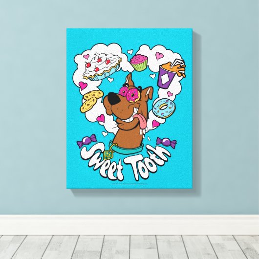Scooby-Doo "Sweet Tooth" Canvas Afdruk (Insitu (Houten vloer))