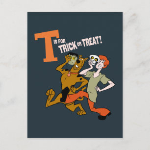 Scooby-Doo   T is voor Trick or treat Briefkaart