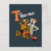 Scooby-Doo | T is voor Trick or treat Briefkaart (Voorkant)
