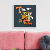 Scooby-Doo | T is voor Trick or treat Canvas Afdruk (Insitu (Woonkamer))
