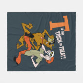 Scooby-Doo | T is voor Trick or treat Fleece Deken (Voorkant (Horizontaal))