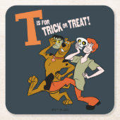 Scooby-Doo | T is voor Trick or treat Kartonnen Onderzetters (Voorkant)