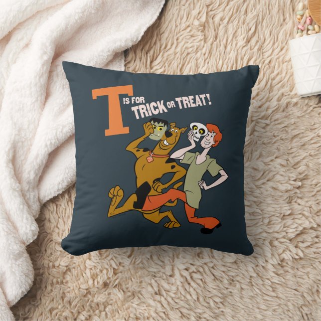 Scooby-Doo | T is voor Trick or treat Kussen (Deken)