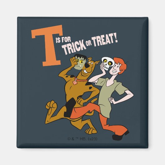 Scooby-Doo | T is voor Trick or treat Magneet (Voorkant)