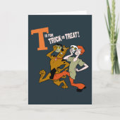 Scooby-Doo | T is voor Trick or treat Notitiekaartje (Voorkant)