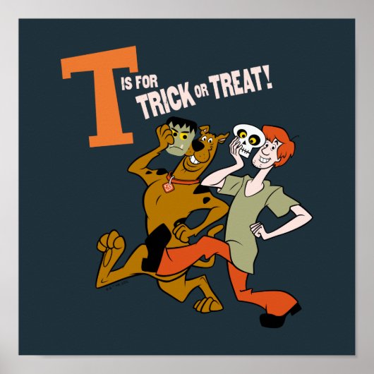 Scooby-Doo | T is voor Trick or treat Poster (Voorkant)