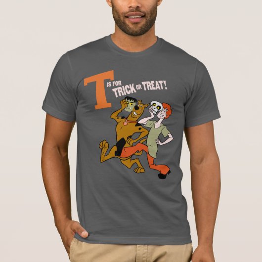 Scooby-Doo | T is voor Trick or treat T-shirt (Voorkant)