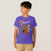 Scooby-Doo | T is voor Trick or treat T-shirt (Voorkant volledig)