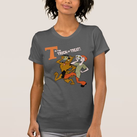 Scooby-Doo | T is voor Trick or treat T-shirt (Voorkant)